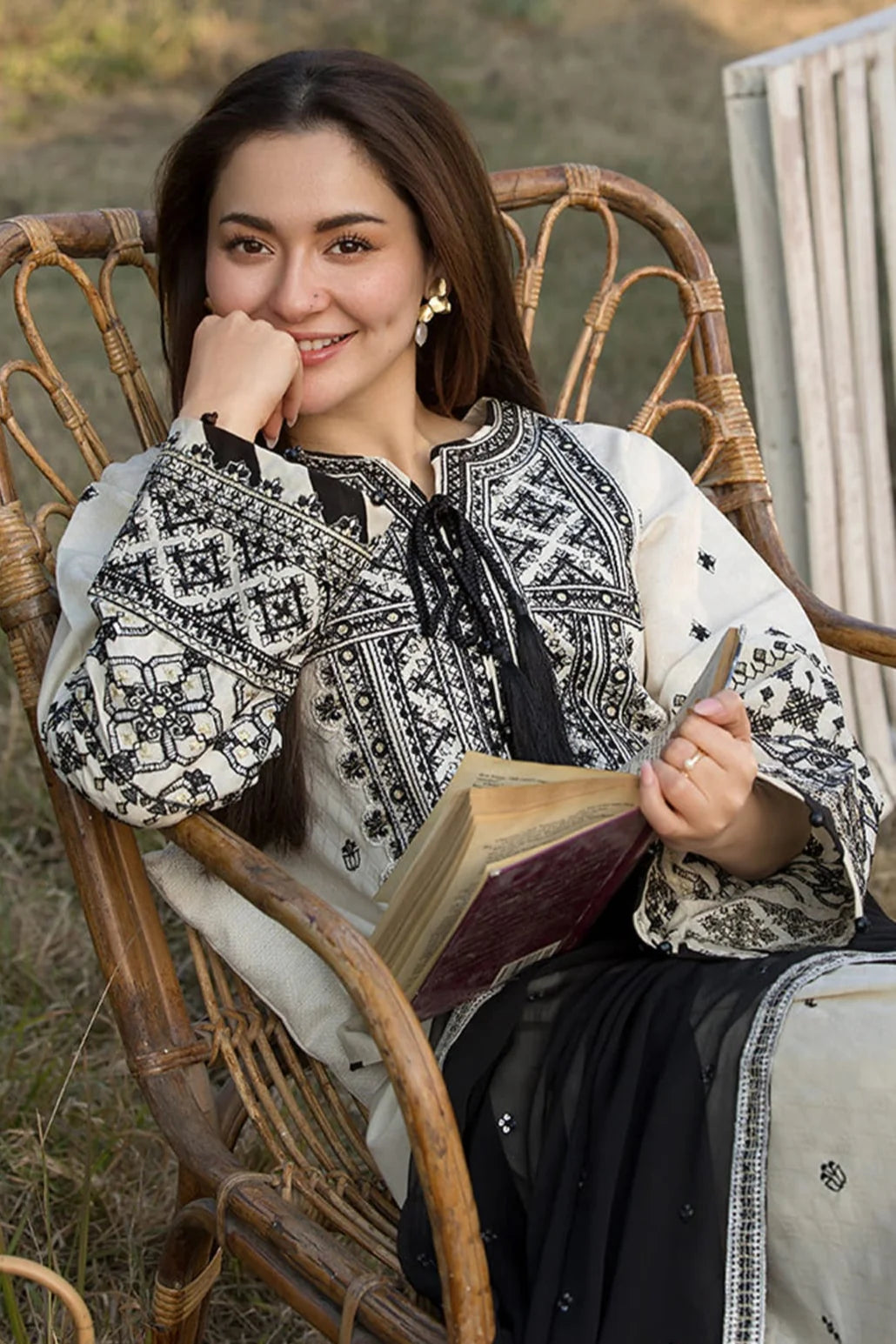 Qalamkar Embroidery 3PC Dhanak Suit JCH-103