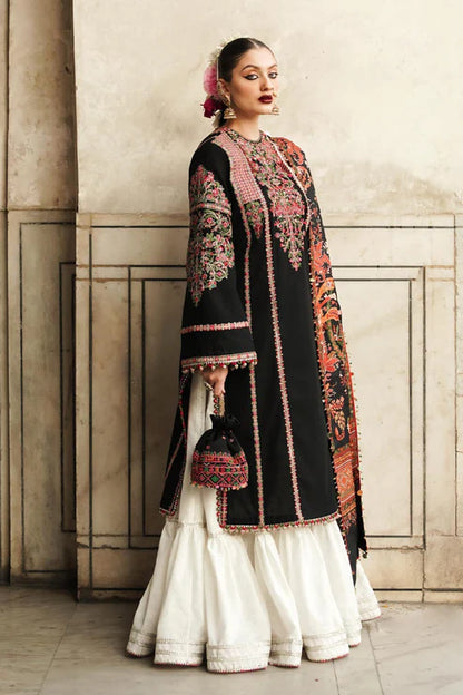 Hussain Rehar Heavy Embroidery 3PC Dhanak Suit JCH-123