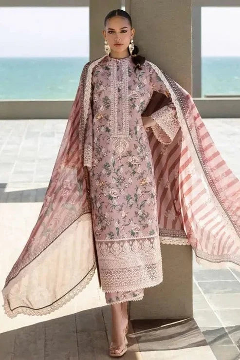 Zainab Chottani Embroidery 3PC Karandi Suit JCH-199