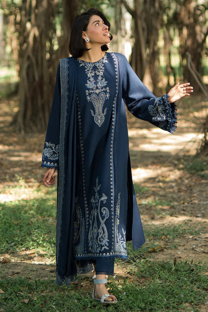 Sapphire Embroidery 3PC Dhanak Suit JCH-116