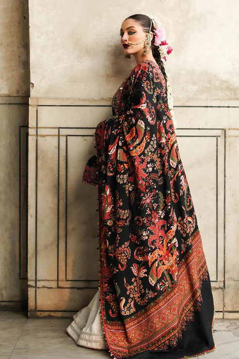 Hussain Rehar Heavy Embroidery 3PC Dhanak Suit JCH-123