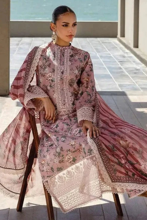 Zainab Chottani Embroidery 3PC Karandi Suit JCH-199