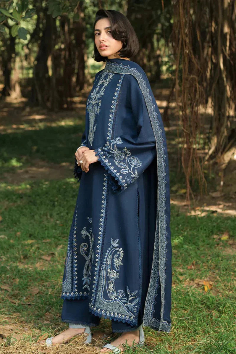 Sapphire Embroidery 3PC Dhanak Suit JCH-116
