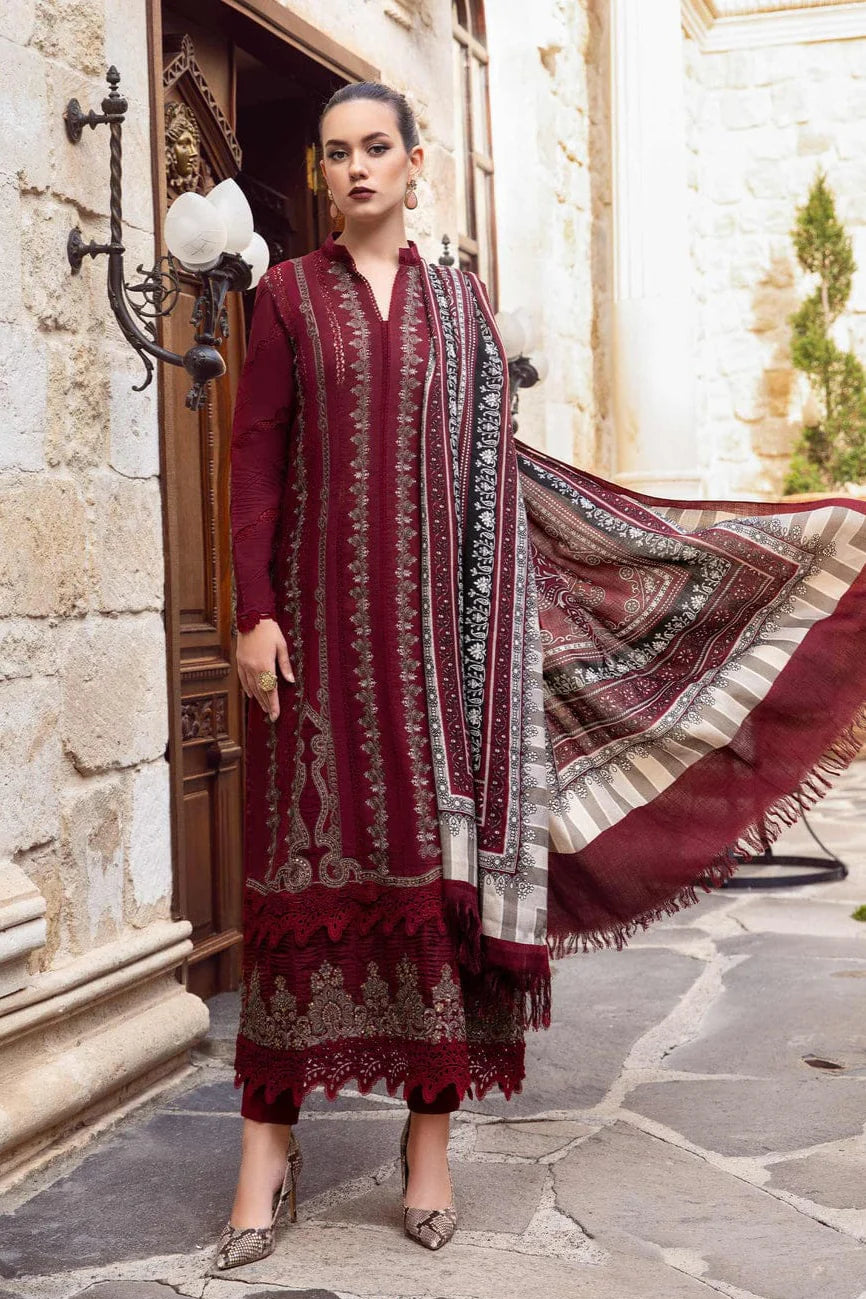 JCH-014 Maria B Heavy Embroidery 3PC Dhanak Suit