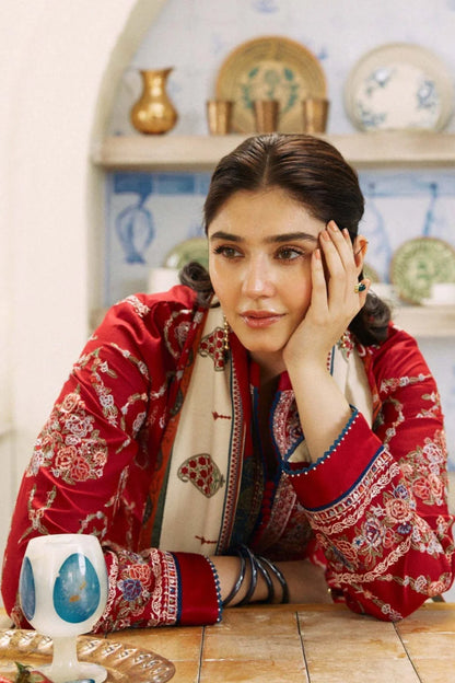 CoCo Heavy Embroidery 3PC Dhanak Suit JCH-051