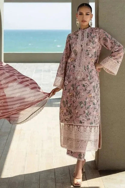 Zainab Chottani Embroidery 3PC Karandi Suit JCH-199