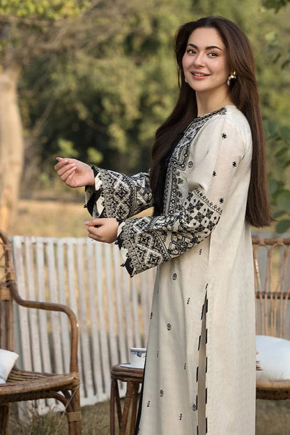 Qalamkar Embroidery 3PC Dhanak Suit JCH-103