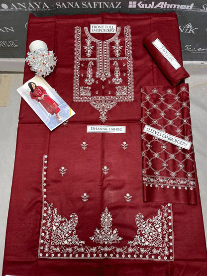 Sapphire Embroidery 2PC Dhanak Suit JCH-077