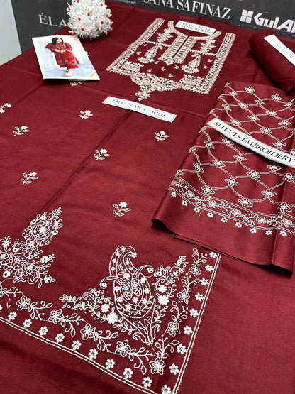 Sapphire Embroidery 2PC Dhanak Suit JCH-077