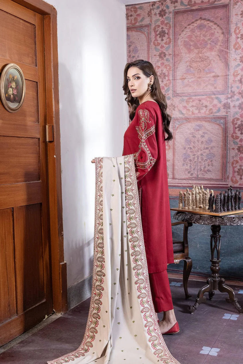 Noor Heavy Embroidery 3PC Dhanak Suit JCH-060