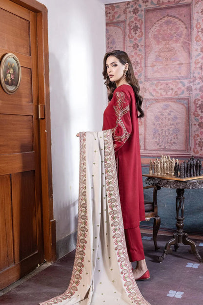 Noor Heavy Embroidery 3PC Dhanak Suit JCH-060