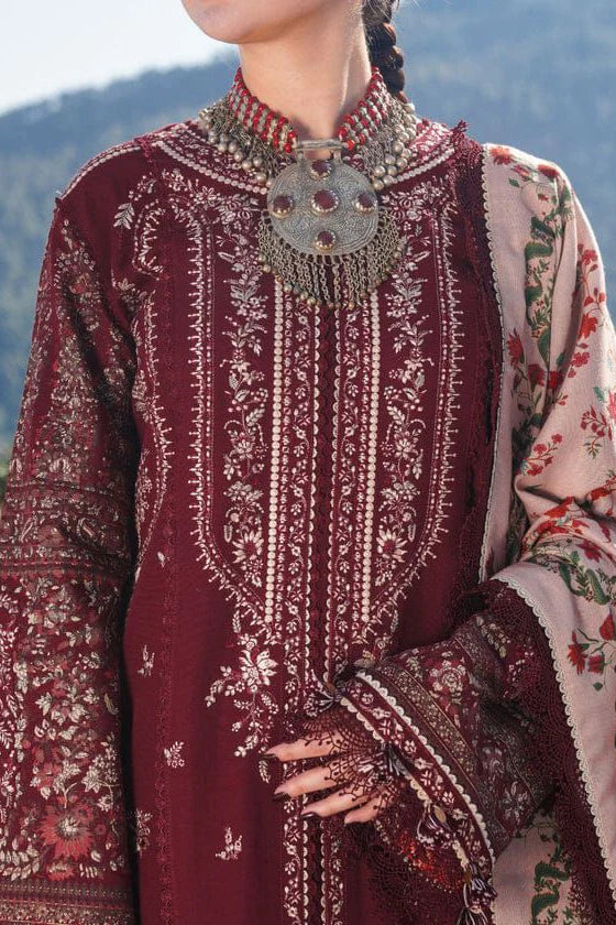 JCH-004 Hussain Rehar Heavy Embroidery 3PC Dhanak Suit