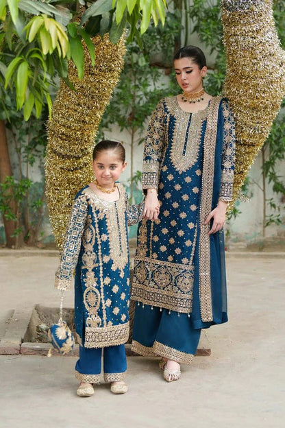 Rang Rasiya Heavy Embroidery 3PC Dhanak Suit JCH-106