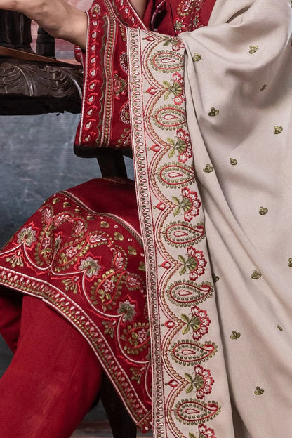 Noor Heavy Embroidery 3PC Dhanak Suit JCH-060