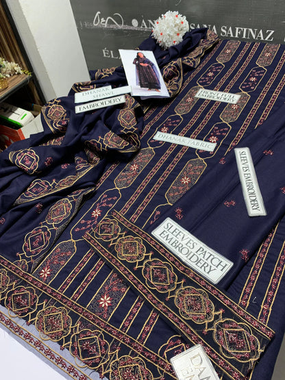 JCH-017 Kayseria Heavy Embroidery 3PC Dhanak Suit