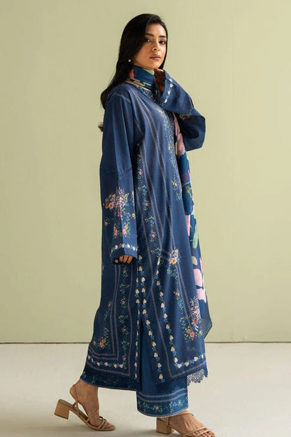 Zara Shah Jahan Embroidery 3PC Dhanak Suit JCH-122