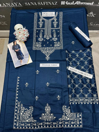 Sapphire Embroidery 2PC Dhanak Suit JCH-078