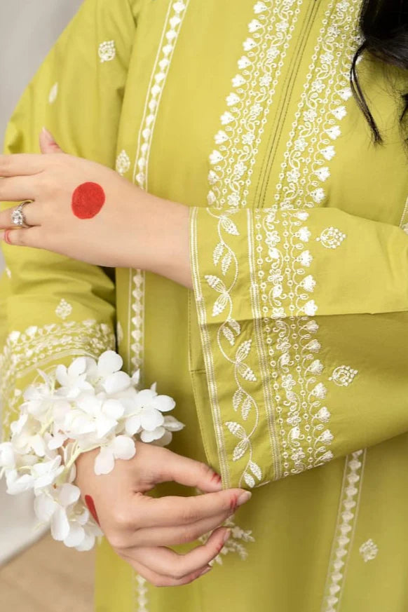 Urge Heavy Embroidery 3PC Dhanak Suit JCH-029