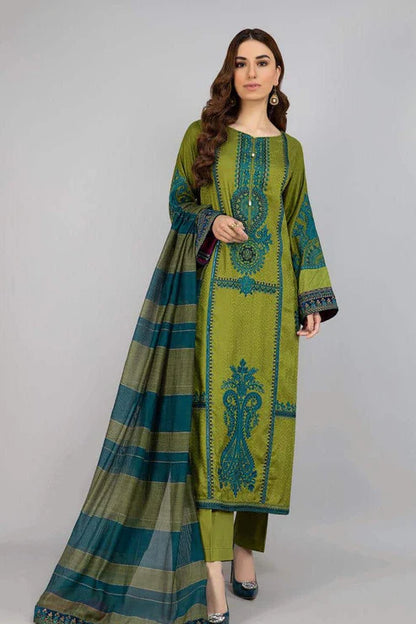 Maria B Heavy Embroidery 3PC Dhanak Suit JCH-166