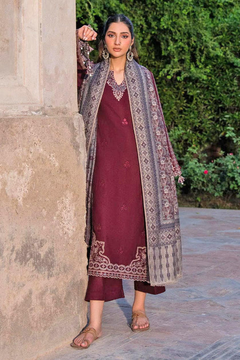 Izel Embroidery 3PC Dhanak Suit JCH-198