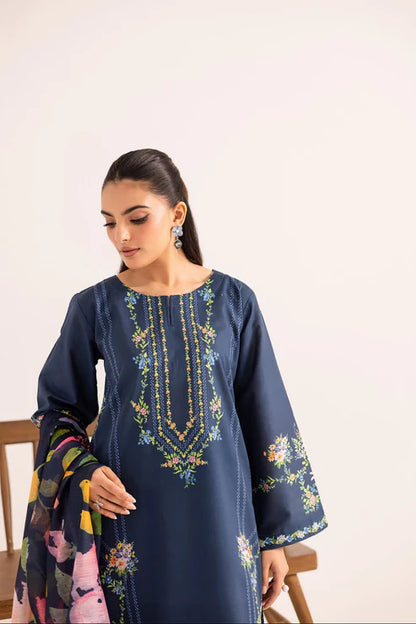 Zara Shah Jahan Embroidery 3PC Dhanak Suit JCH-122