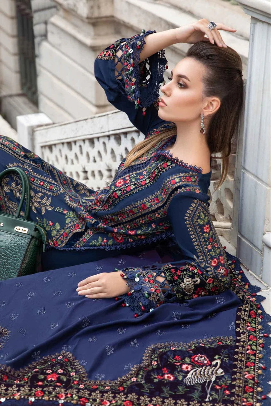 JCH-016 Maria B Heavy Embroidery 3PC Dhanak Suit
