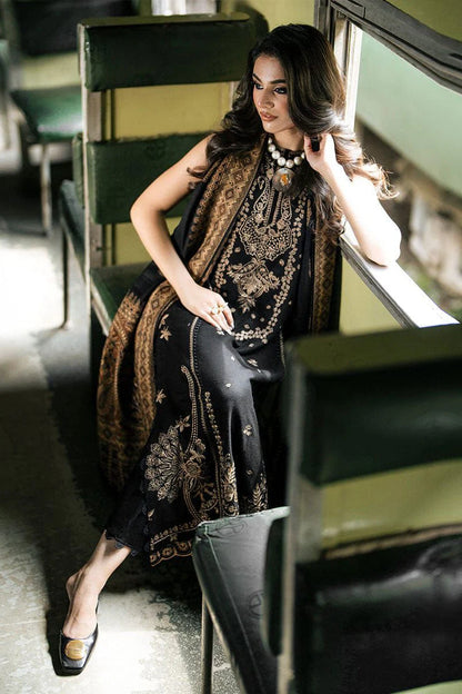 Bareeze Heavy Embroidery 3PC Linen Suit JCH-032