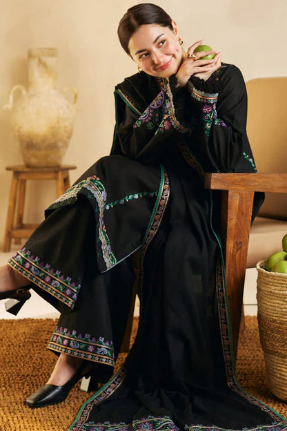 Zara Shah Jahan Embroidery 3PC Dhanak Suit JCH-193