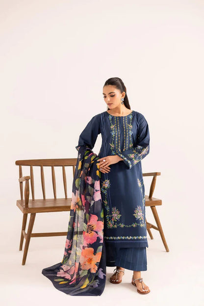 Zara Shah Jahan Embroidery 3PC Dhanak Suit JCH-122