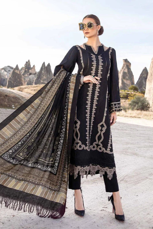 JCH-015 Maria B Heavy Embroidery 3PC Dhanak Suit
