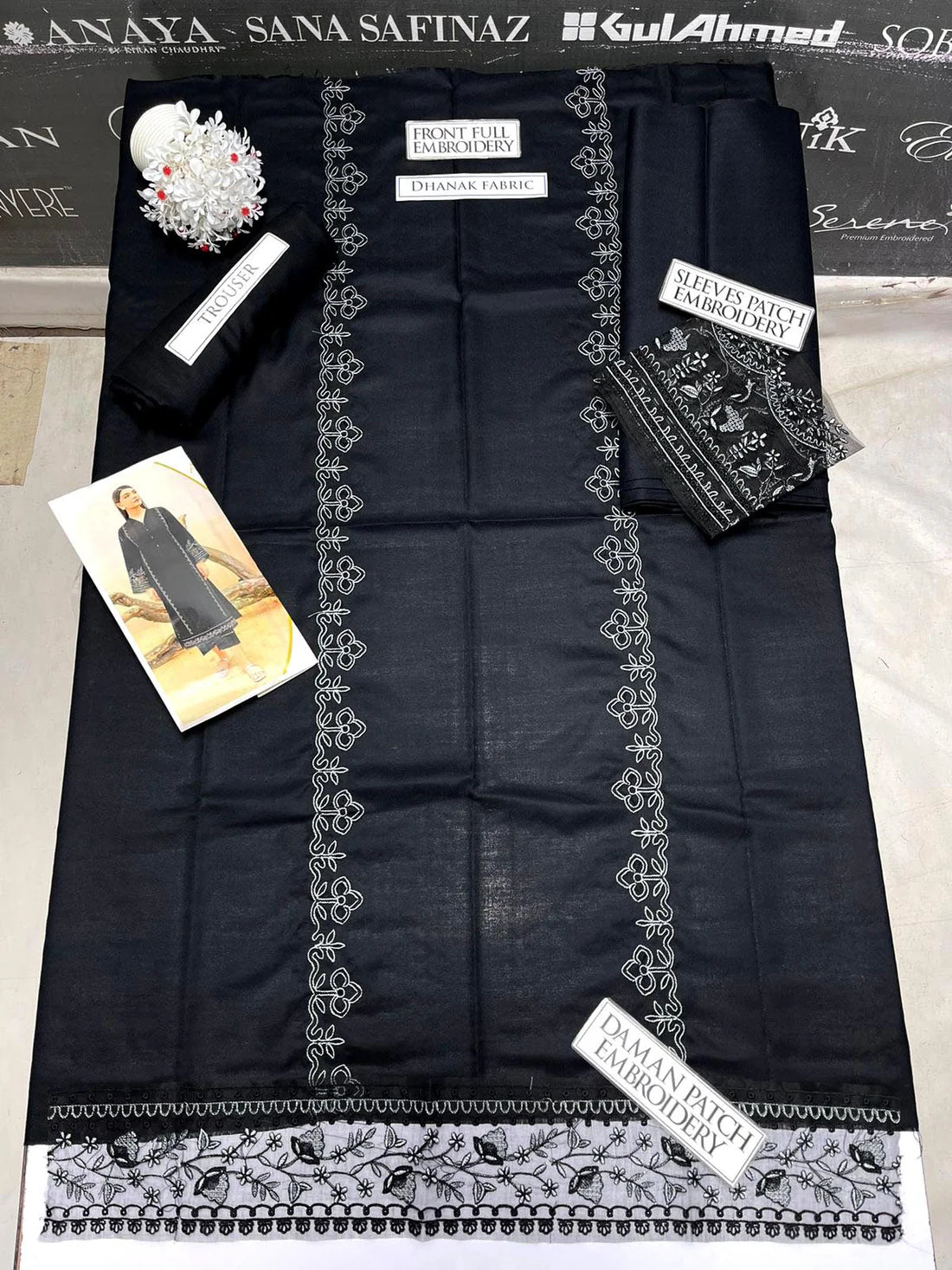 Azure Embroidery 2PC Dhanak Suit JCH-079