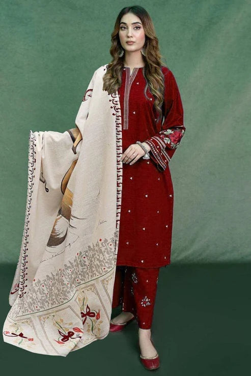 Urge Embroidery 3PC Dhanak Suit JCH-188