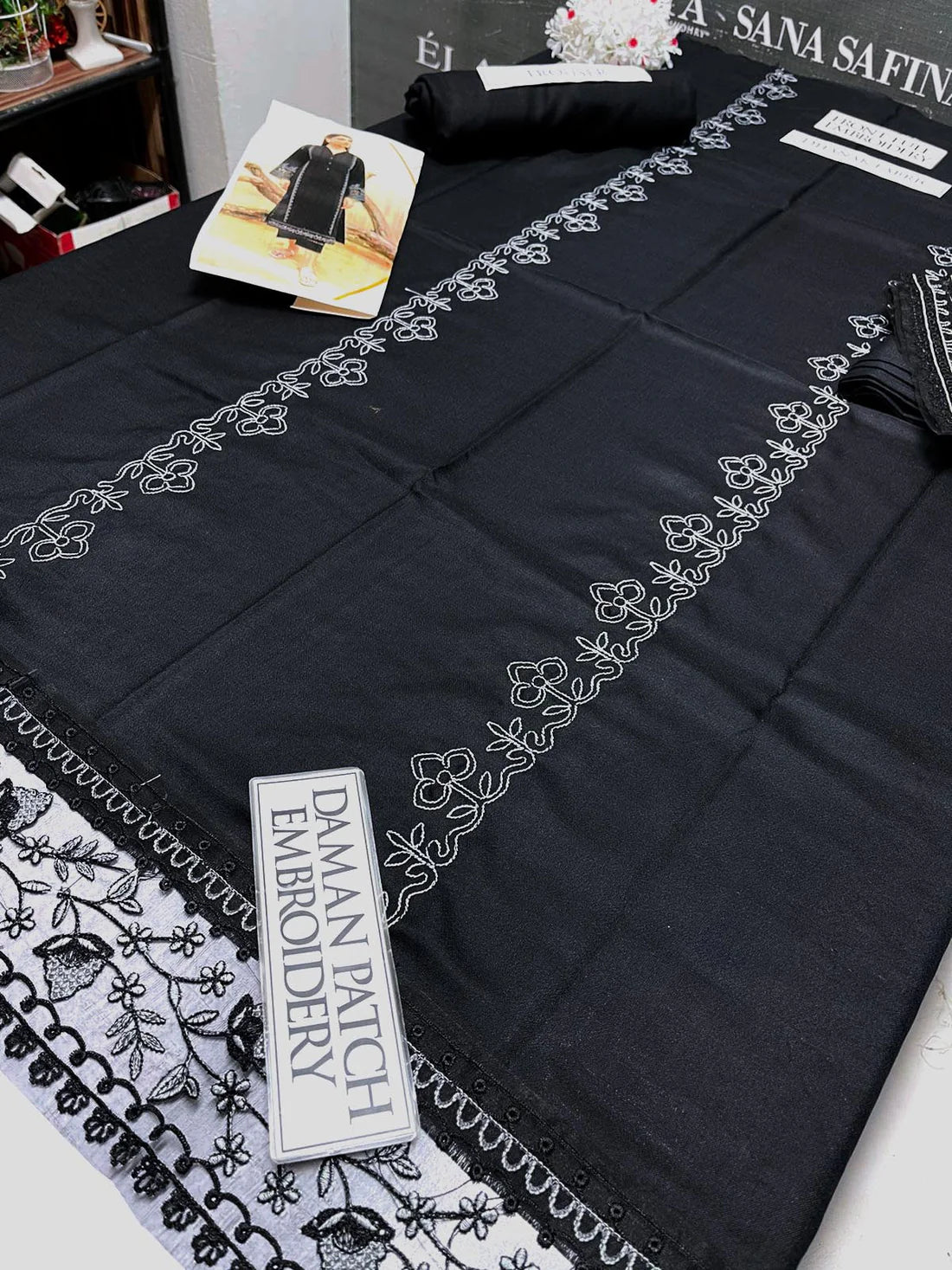 Azure Embroidery 2PC Dhanak Suit JCH-079