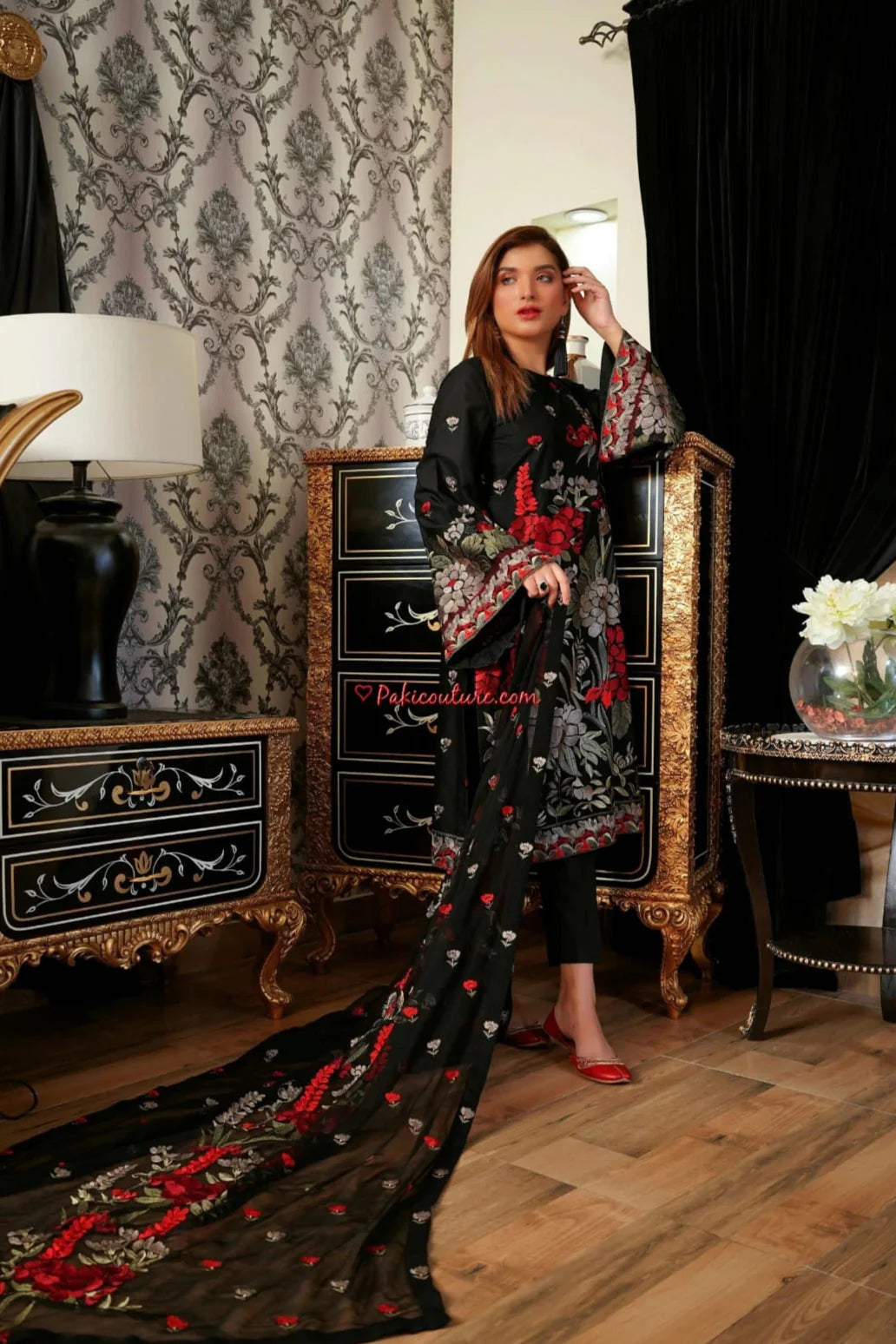 Bareeze Heavy Embroidery 3PC Dhanak Suit JCH-114
