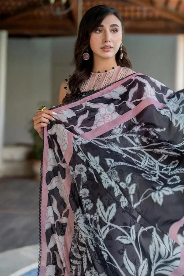 Asifa & Nabeel Embroidery 3PC Dhanak Suit JCH-055