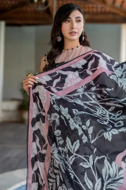 Asifa & Nabeel Embroidery 3PC Dhanak Suit JCH-055