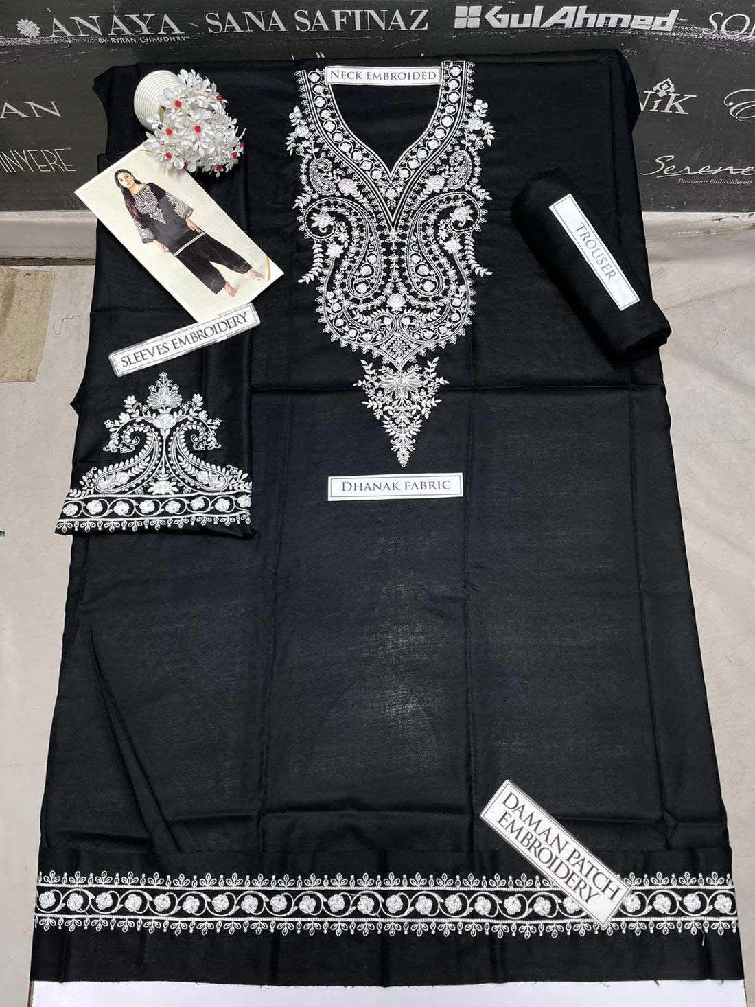 Maria B Embroidery 2PC Dhanak Suit JCH-085