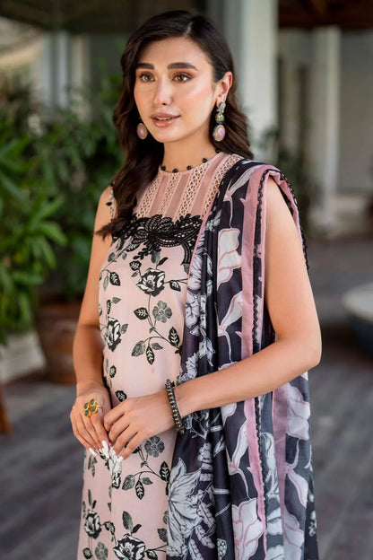 Asifa & Nabeel Embroidery 3PC Dhanak Suit JCH-055