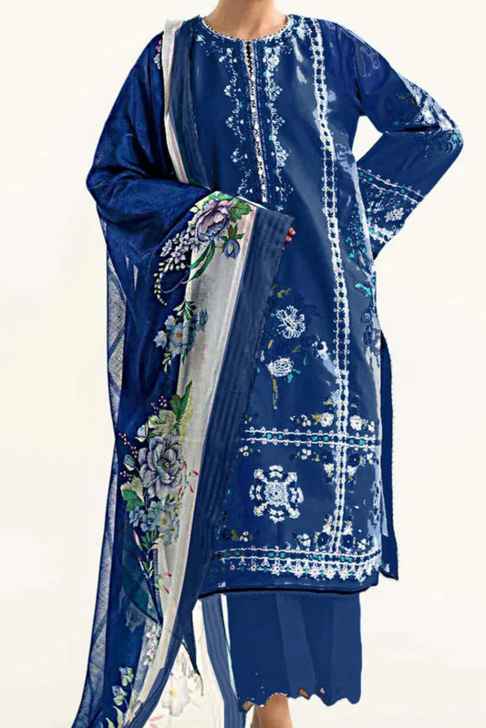 Bareeze Heavy Embroidery 3PC Dhanak Suit JCH-058