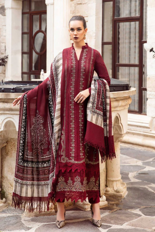 JCH-014 Maria B Heavy Embroidery 3PC Dhanak Suit