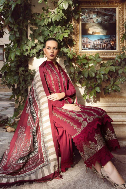 JCH-014 Maria B Heavy Embroidery 3PC Dhanak Suit
