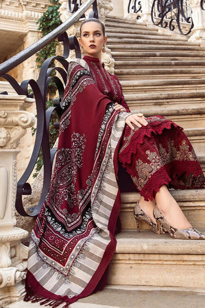 JCH-014 Maria B Heavy Embroidery 3PC Dhanak Suit