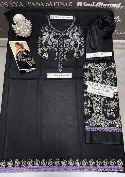 Vanya Embroidery 2PC Dhanak Suit JCH-127