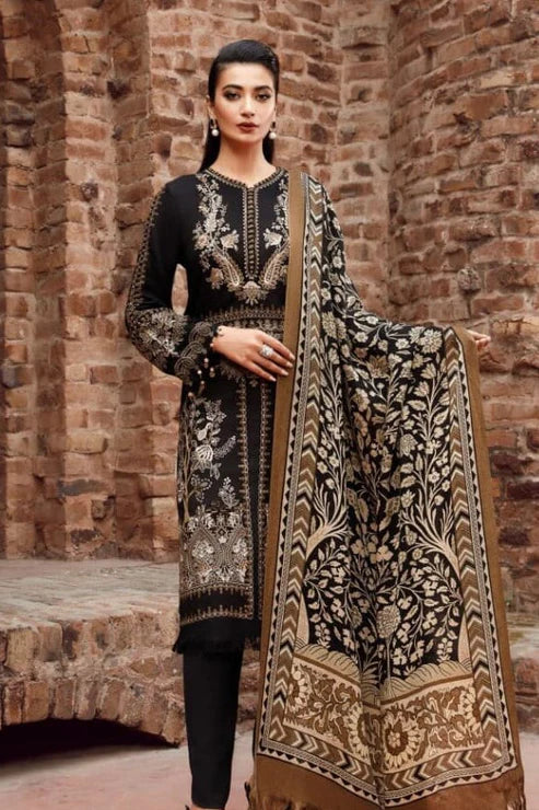 Maria B Heavy Embroidery 3PC Dhanak Suit JCH-182