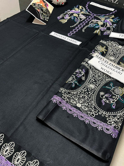 Vanya Embroidery 2PC Dhanak Suit JCH-127