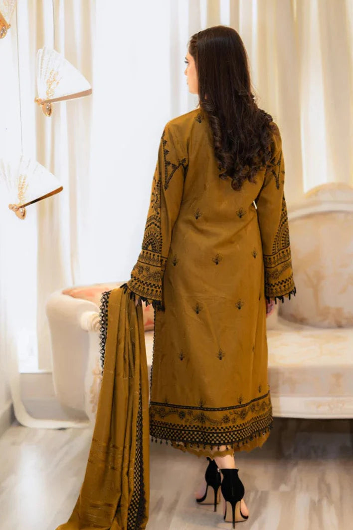Nakoosh Heavy Embroidery 3PC Dhanak Suit JCH-054