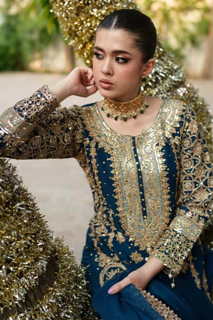 Rang Rasiya Heavy Embroidery 3PC Dhanak Suit JCH-106