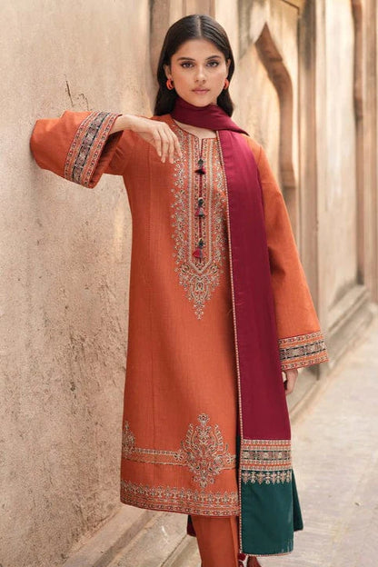 Jazmin Heavy Embroidery 3PC Dhanak Suit JCH-039