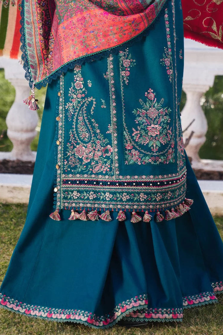 JCH-006 Hussain Rehar Heavy Embroidery 3PC Dhanak Suit