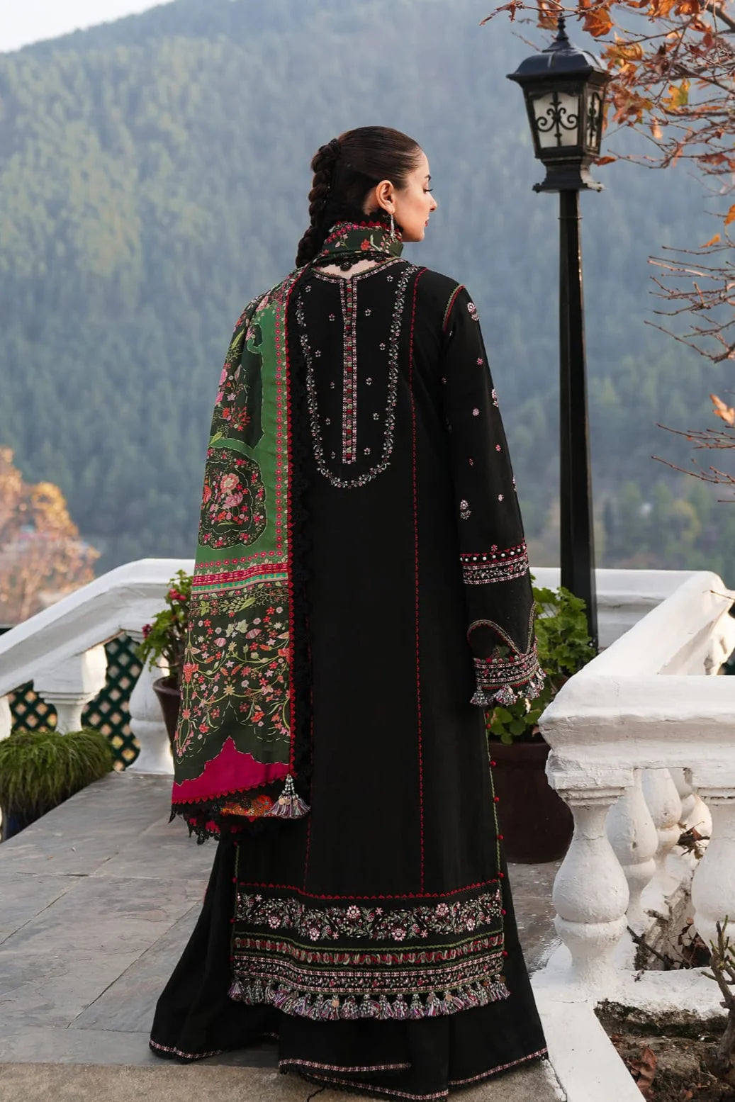 JCH-024 Hussain Rehar Heavy Embroidery 3PC Dhanak Suit